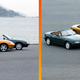 All four generations, the NA, NB, NC and ND, of the Mazda MX-5. Left image: ND (front), NC (second from the front), NB (second from the back), NA (back). Right image: NA (back left), NB (back right), NC (front right), ND (front left). (Both images via Mazda)